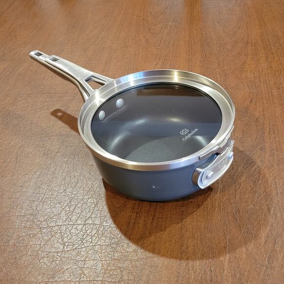 Calphalon 87025 Premier Hard Anodized Space Saving 2.5qt  2.3L Saucepan with Lid - Picture 1 of 12